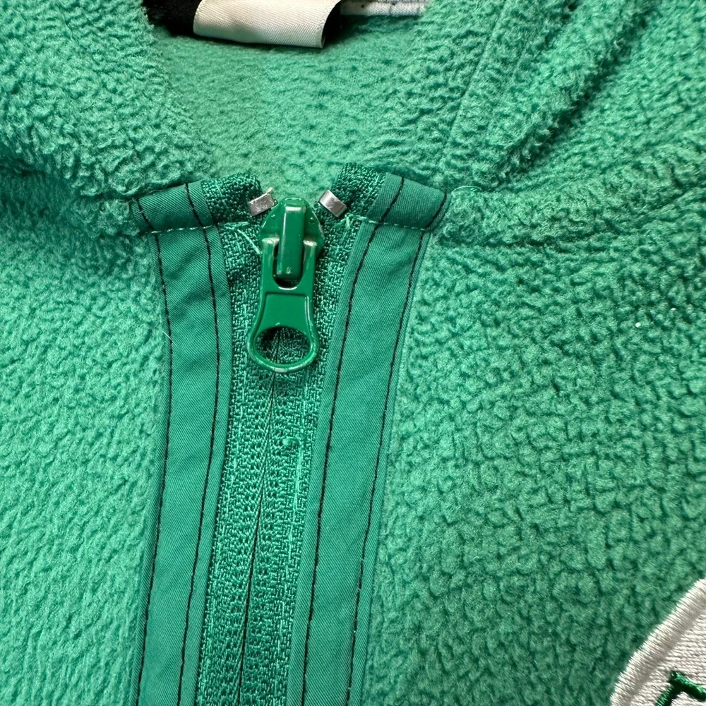 NBA Boston Celtics Youth Green Full Zip Fleece Hoodie Sweatshirt Size M 10/12